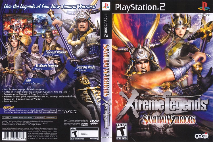 SAMURAI WARRIORS 1 XTREME LEGENDS [US : DVD5 1 Disc]