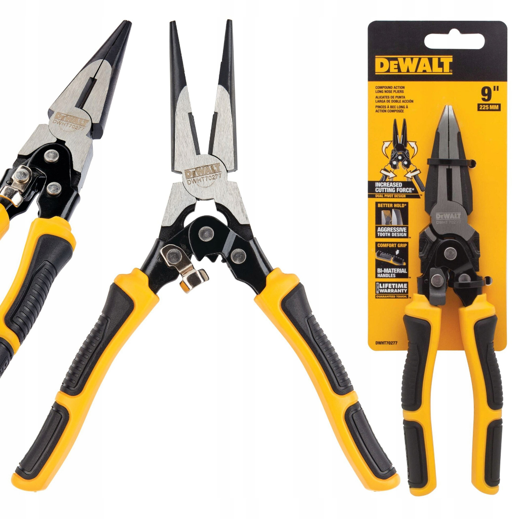 DEWALT รุ่น DWHT0-70277 คีมปากแหลม 225mm (9 นิ้ว)