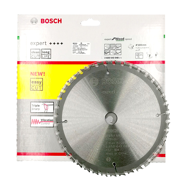 ใบเลื่อยวงเดือน ตัดไม้ 7 นิ้ว 40 ฟัน BOSCH 2608643048