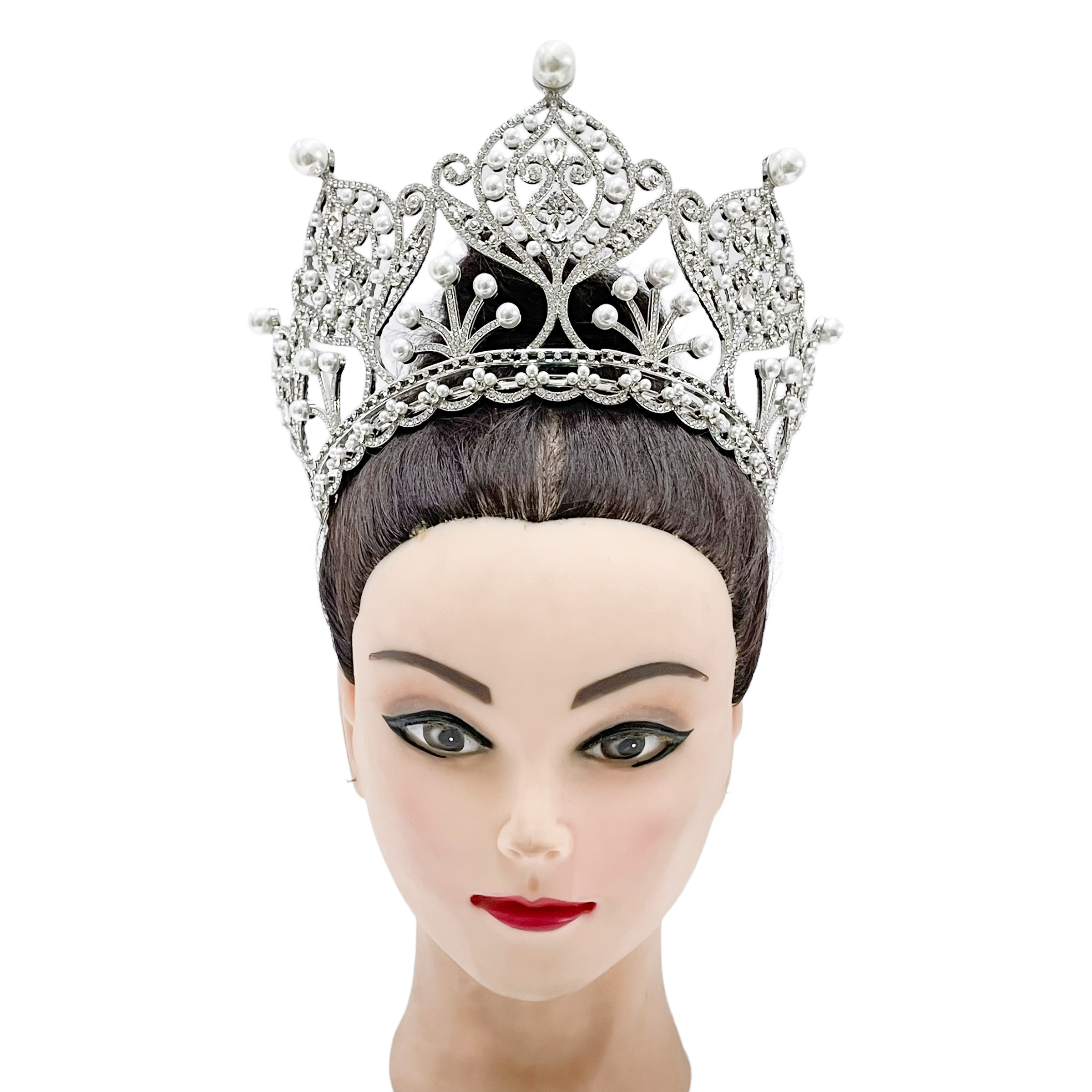 (พร้อมส่ง) มงกุฏ 091 สีขาว มงกุฎนางงาม มงกุฎเพชร มงกุฎประกวด สินค้าพร้อมส่ง ไม่ต้องรอนาน งานพรีเมี่ยม