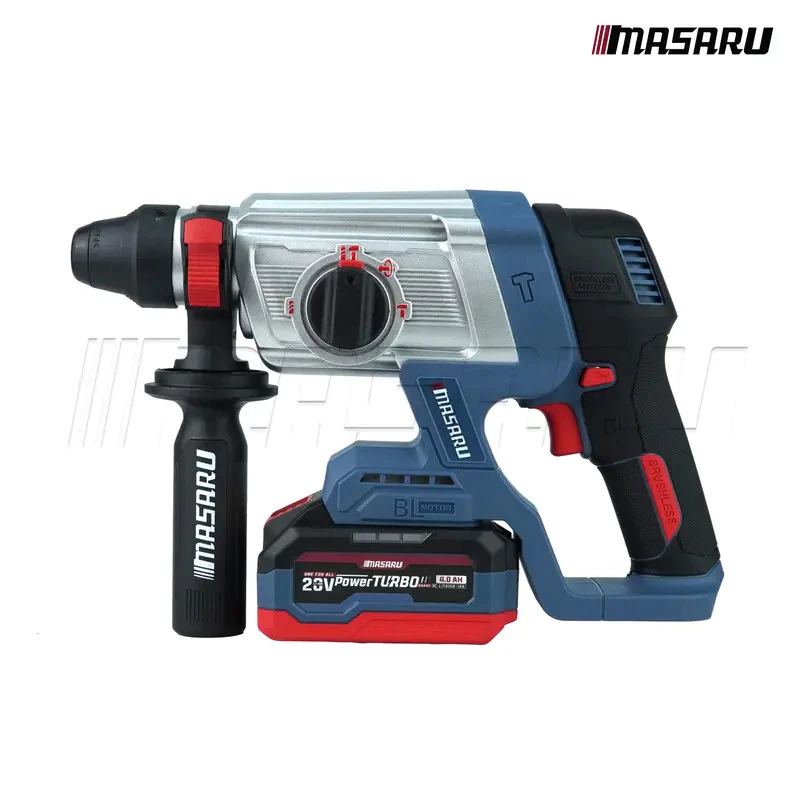 MASARU สว่านโรตารี่ไร้สาย รุ่น SCDR-205-B1 มอเตอร์ Brushless เจาะปูน สกัดคอนกรีต แถมดอกเจาะ ดอกสกัด