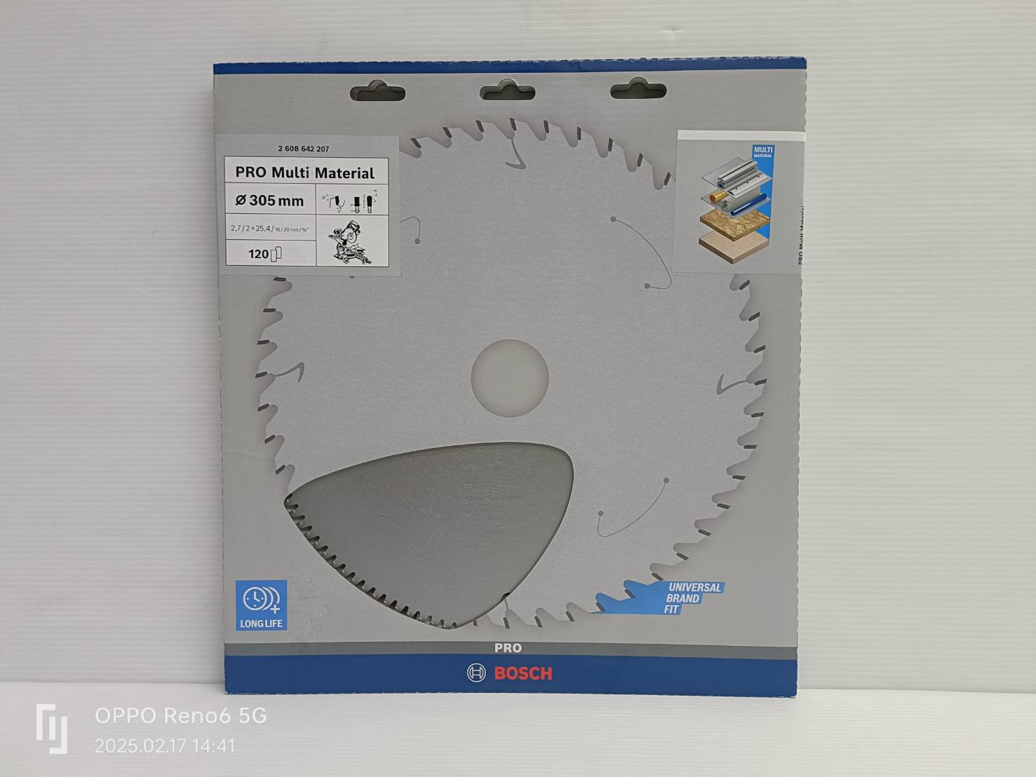 ใบเลื่อยวงเดือนตัดอลูมิเนียม 12"x120T BOSCH 2608642207