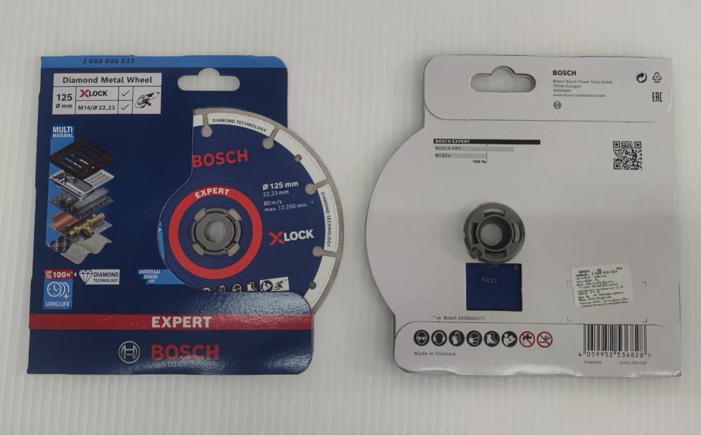 ใบเพชรตัดเหล็ก5" X-Lock BOSCH 2608900533