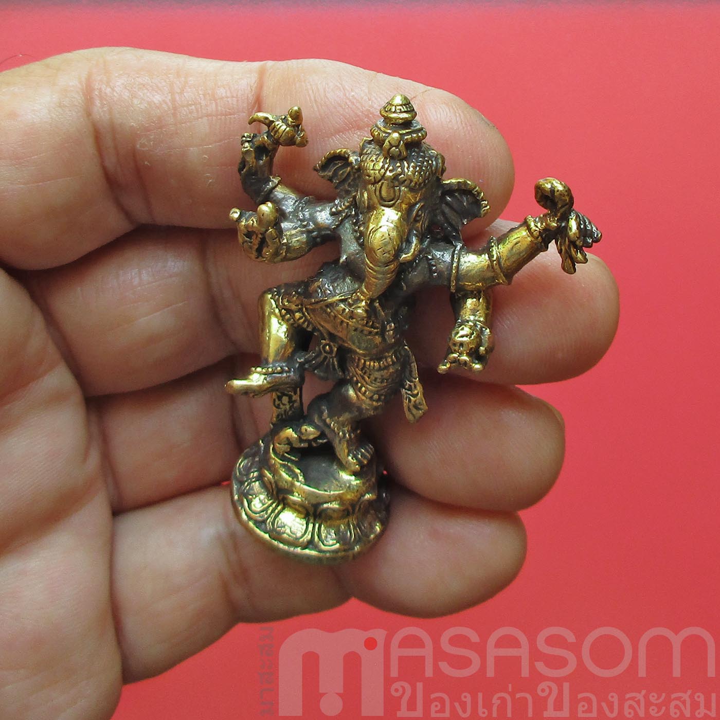 พระพิฆเนศทองเหลืองปางร่ายรำ