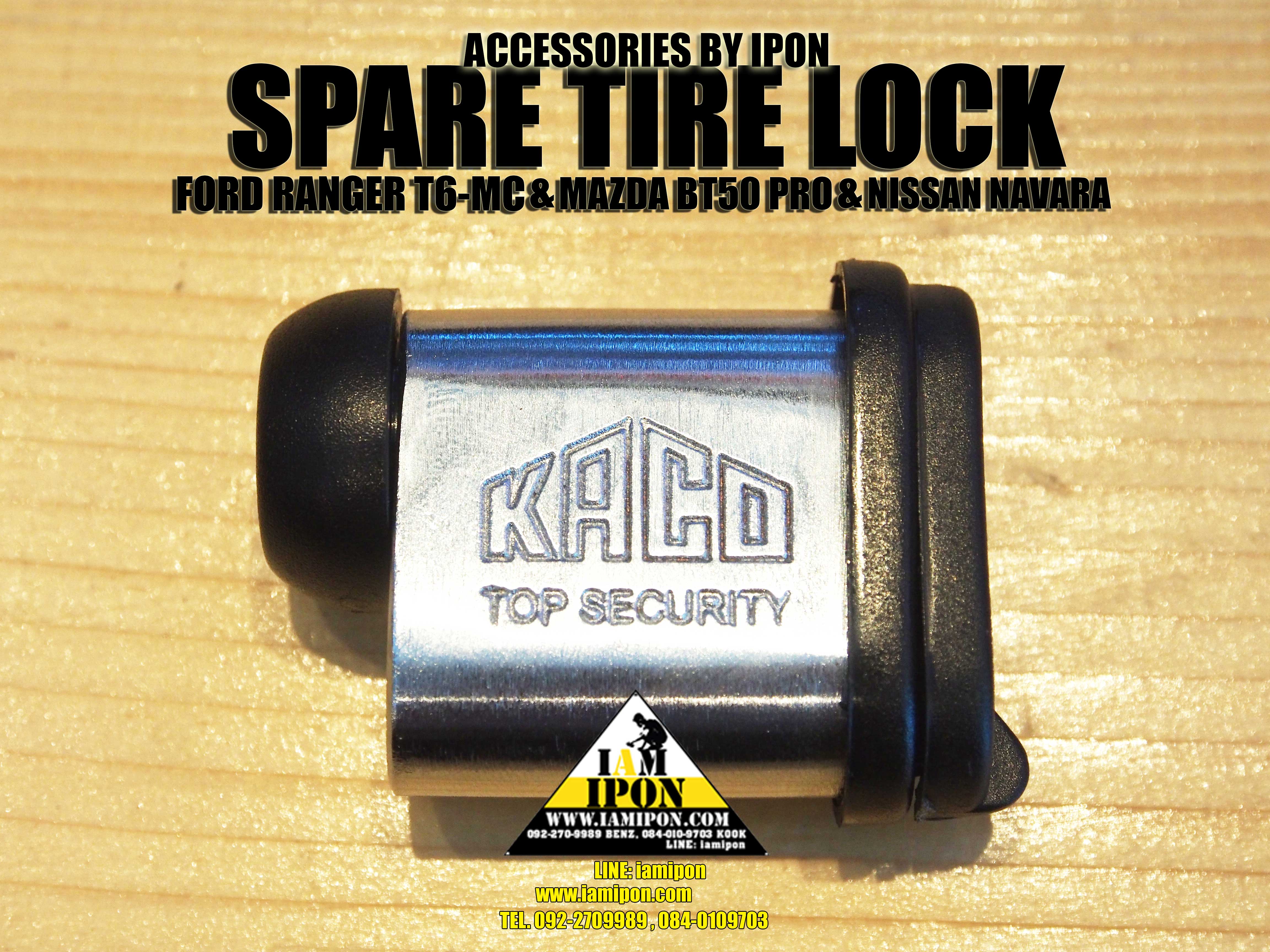 SPARE TIRE LOCK FORD RANGER T6-MC&MAZDA BT50 PRO& NISSAN NAVARA ล็อคยางอะไหล่ ฟอร์ดเรนเจอร์ T6-MC มาสด้า บีที 50 โปร นิสสันนาวาร่า