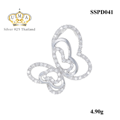 จี้เงินแท้925ประดับเพรชแท้สวิส เกรดดี น้ำใส ,จี้,จี้ เงิน,จี้ เงิน แท้,จี้ เพชร,จี้ เพชร แท้ ราคา ถูก,จี้แฟชั่น,จี้ผู้หญิง,จี้สวยๆ,Pendant silver925
