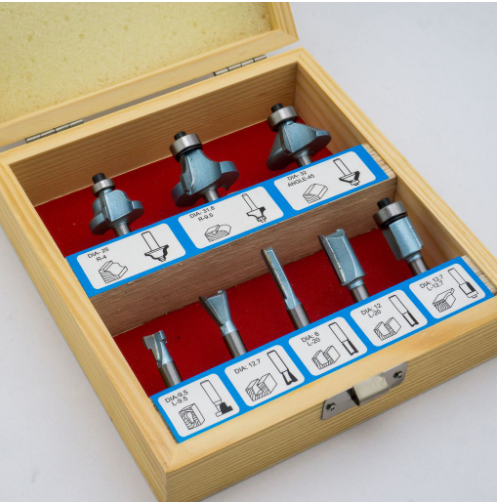 ชุดดอกทริมเมอร์1/4 8 ตัวชุด LC-008B VALU