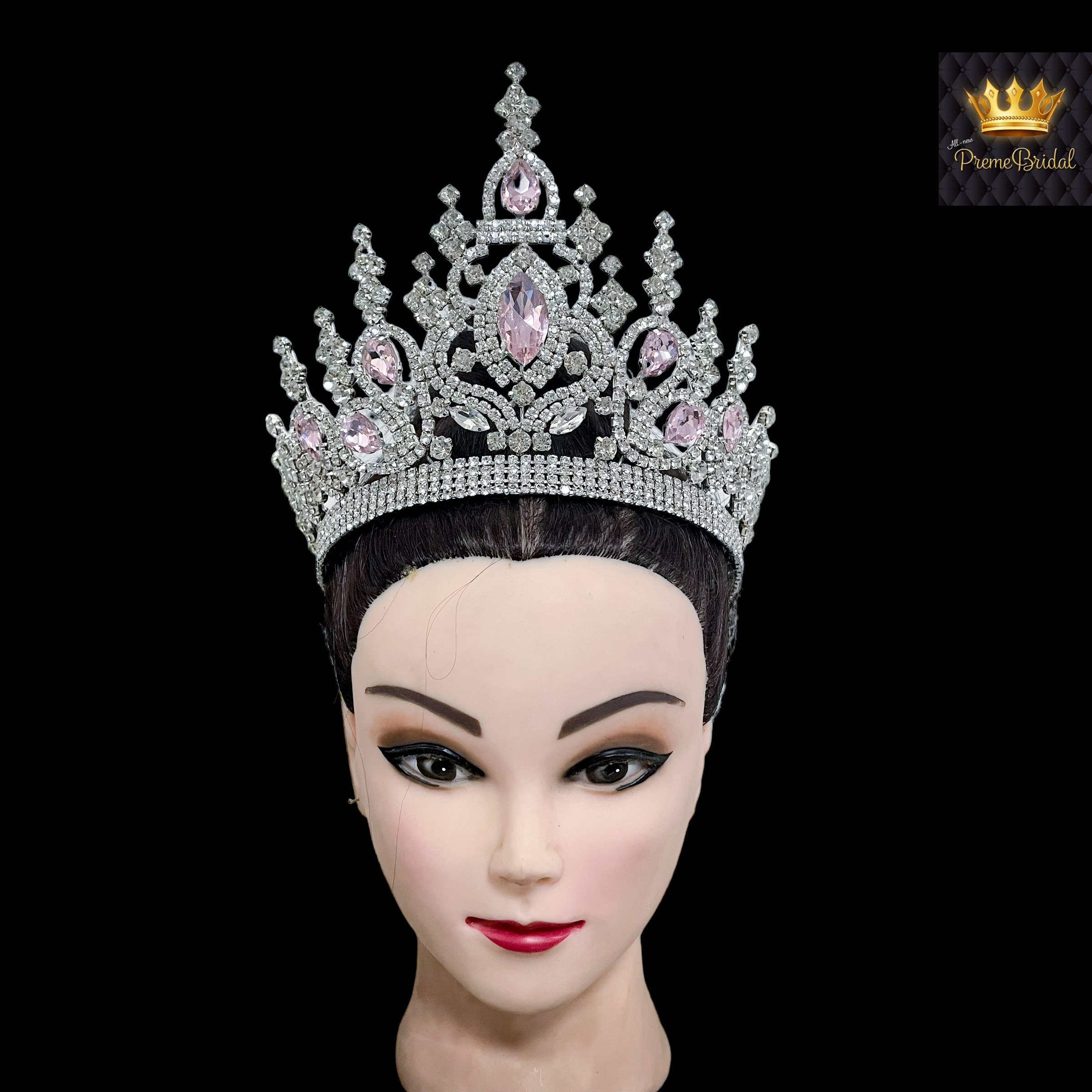 (พร้อมส่งจากไทย) มงกุฏ 108 สีชมพู มงกุฎนางงาม มงกุฎเพชร มงกุฎประกวด สินค้าพร้อมส่ง ไม่ต้องรอนาน งานพรีเมี่ยม