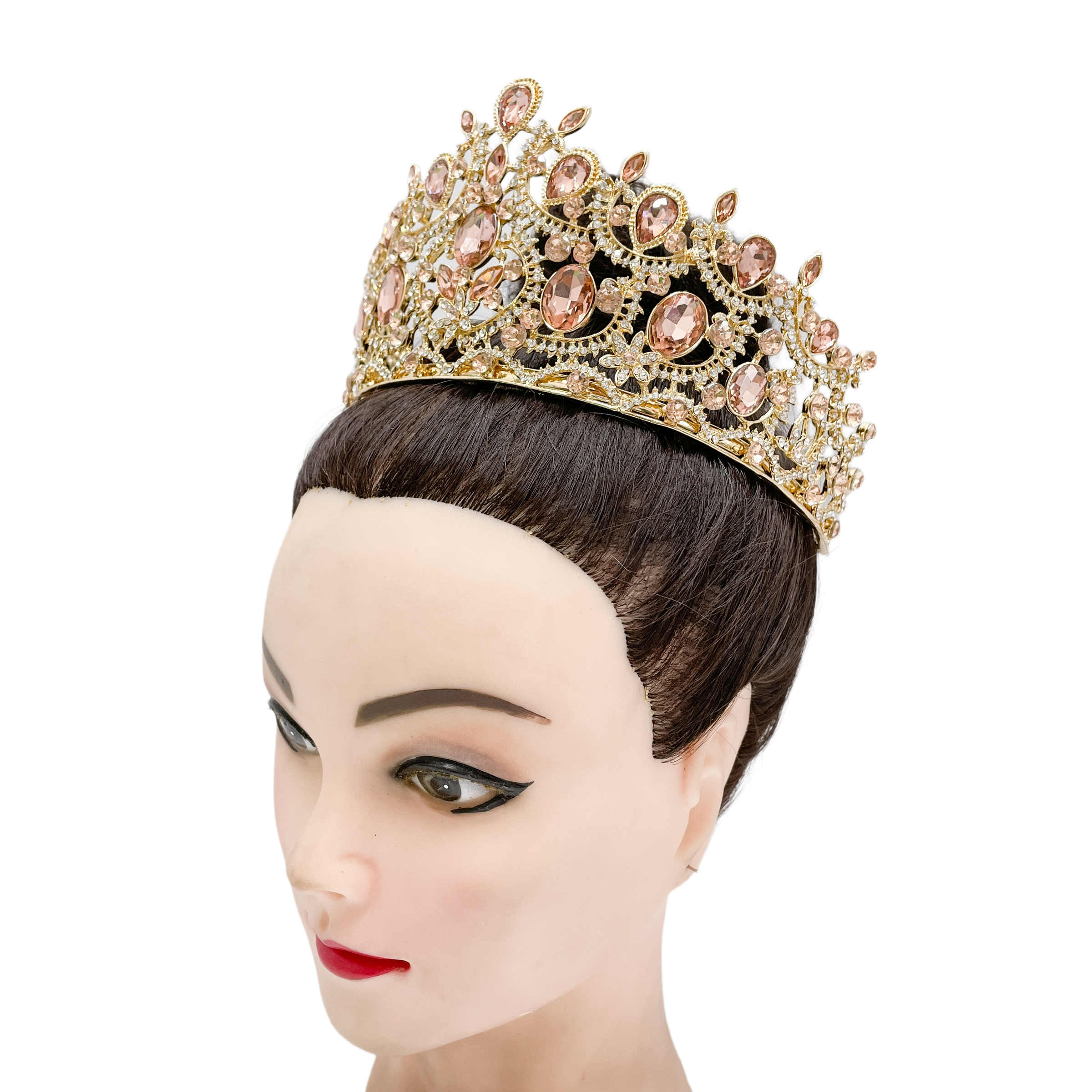 (พร้อมส่งจากไทย) มงกุฏ 105 สีส้ม มงกุฎนางงาม มงกุฎเพชร มงกุฎประกวด สินค้าพร้อมส่ง ไม่ต้องรอนาน งานพรีเมี่ยม