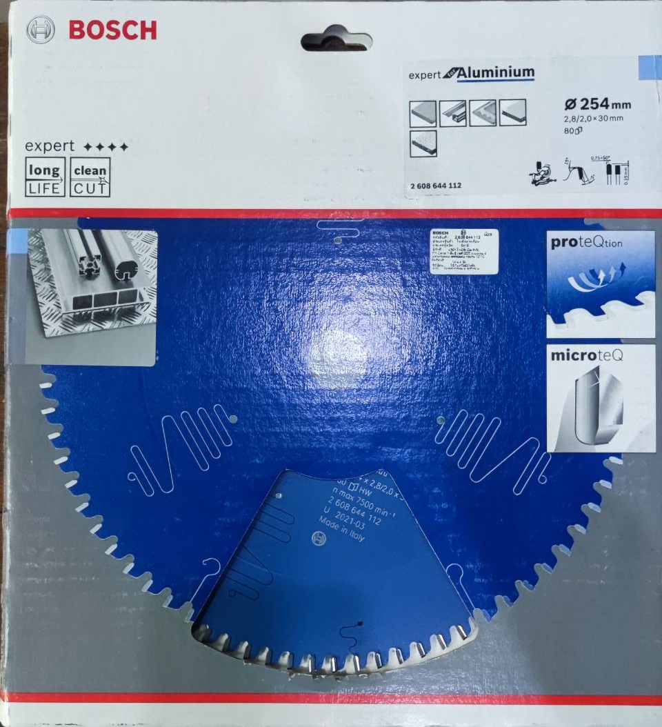 ใบเลื่อยวงเดือน Aluminium 10"x80T BOSCH