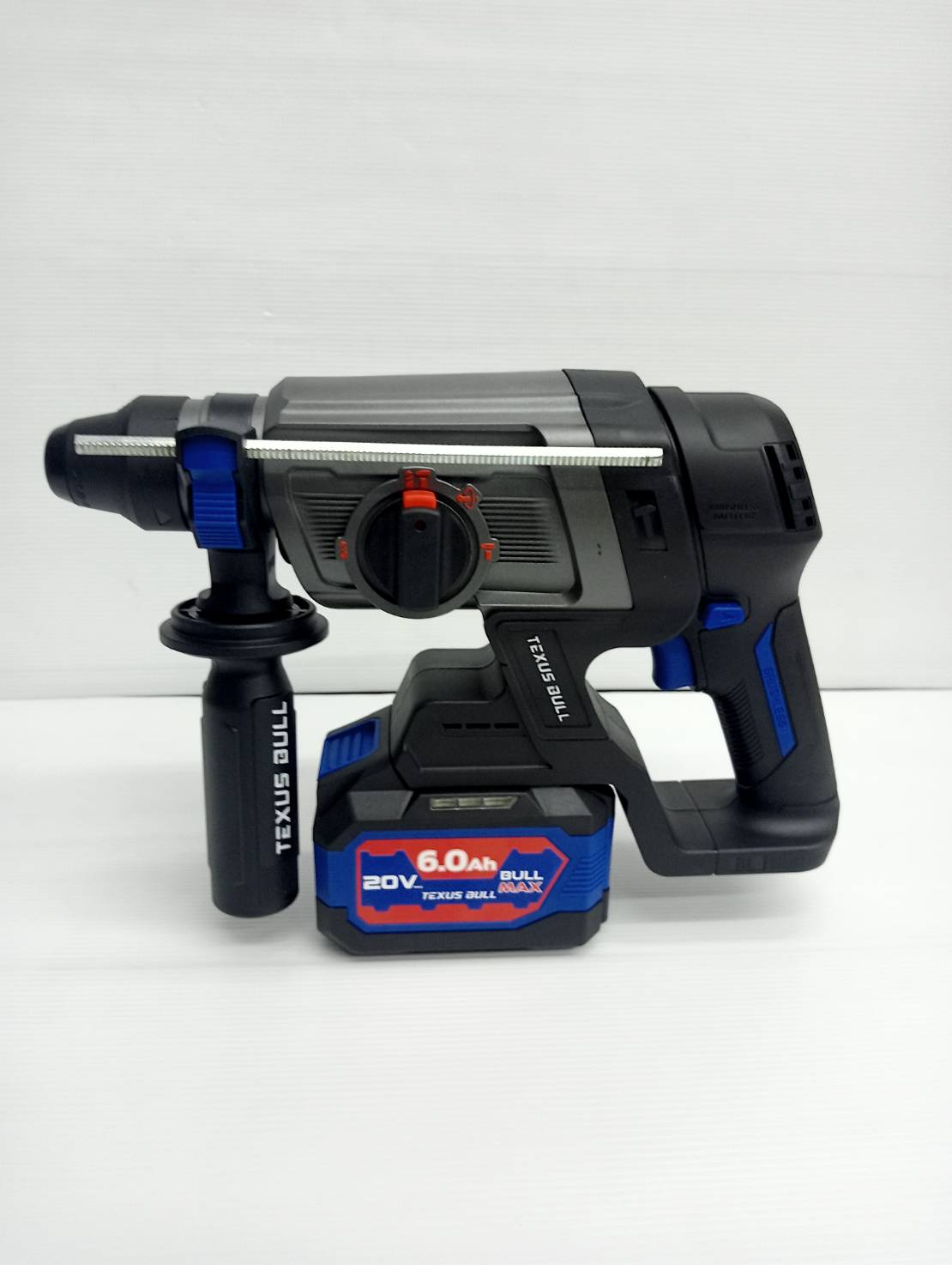 TEXUS BULL สว่านโรตารี่ไร้สาย 26มม. 3ระบบ 20V Rotary Hammer TX-9413 (ครบชุดพร้อมแบต 6.0Ah.)