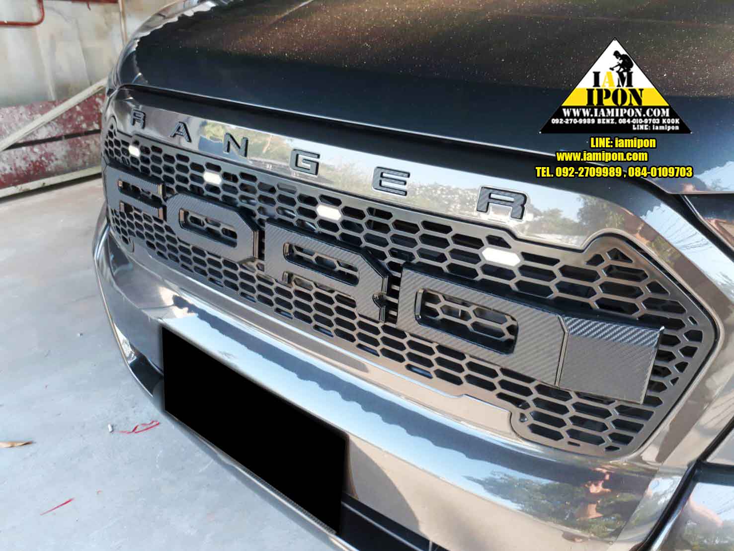 3D CHARACTER FRONT GRILL FORD RANGER MC ตัวหนังสือติดกระจังหน้าฟอร์ดเรนเจอร์ MC