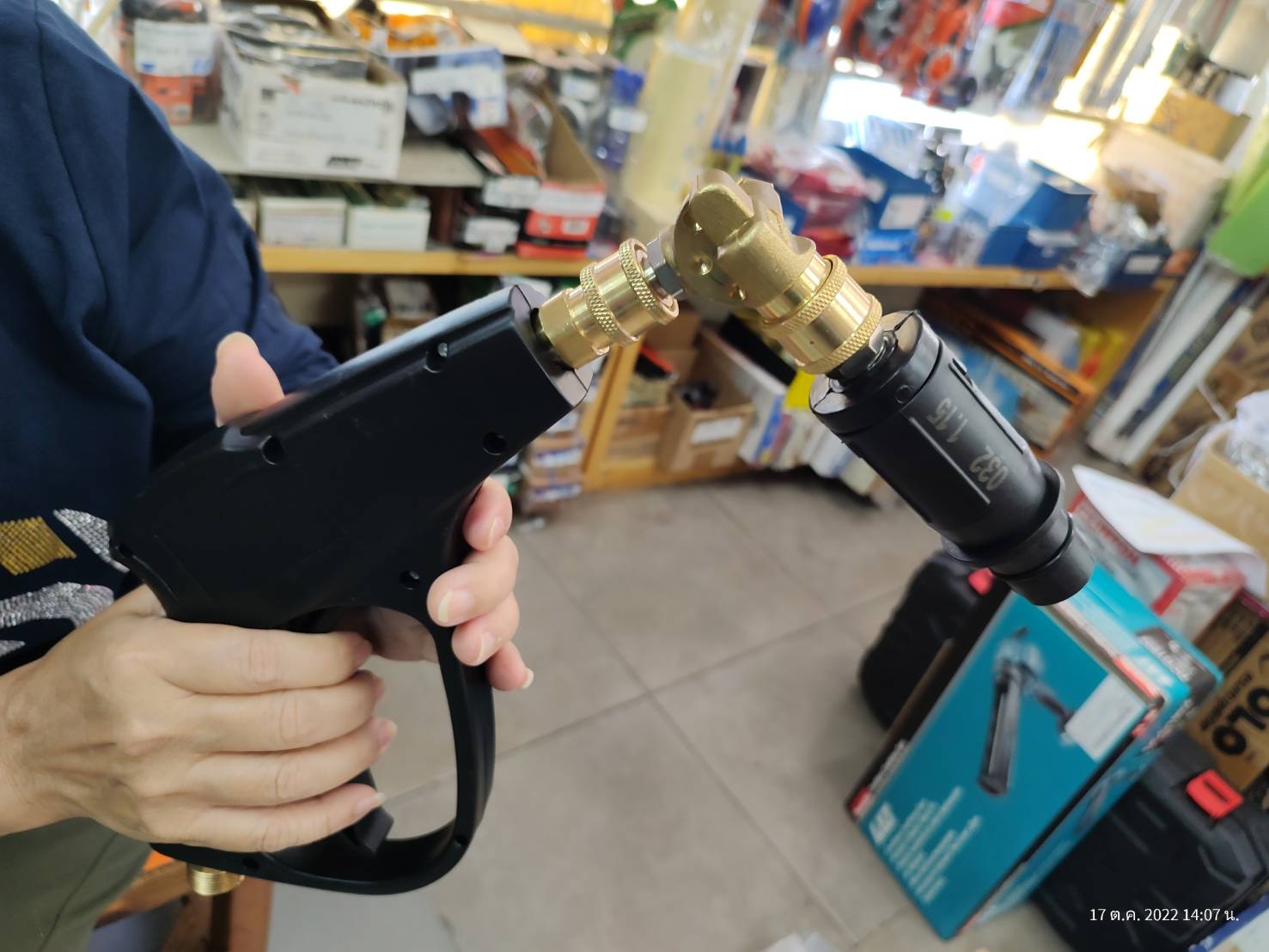 ข้อต่อหัวงอ180องศา 1/4QC V1, V1+