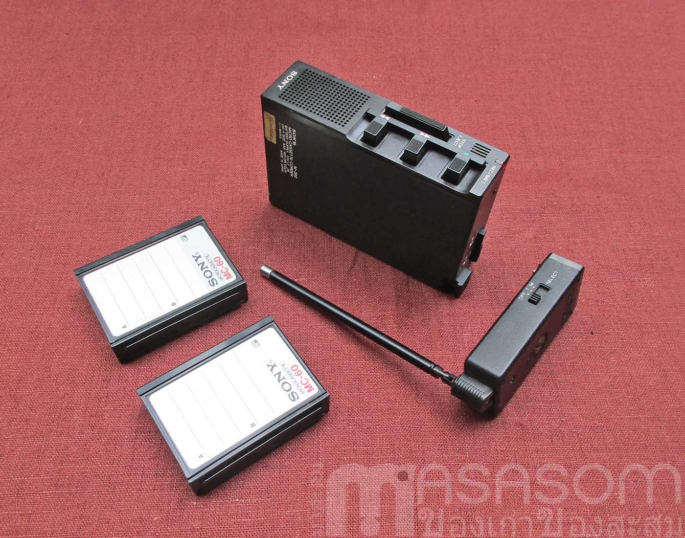 เครื่องบันทึกเสียง sony micro cassette corder