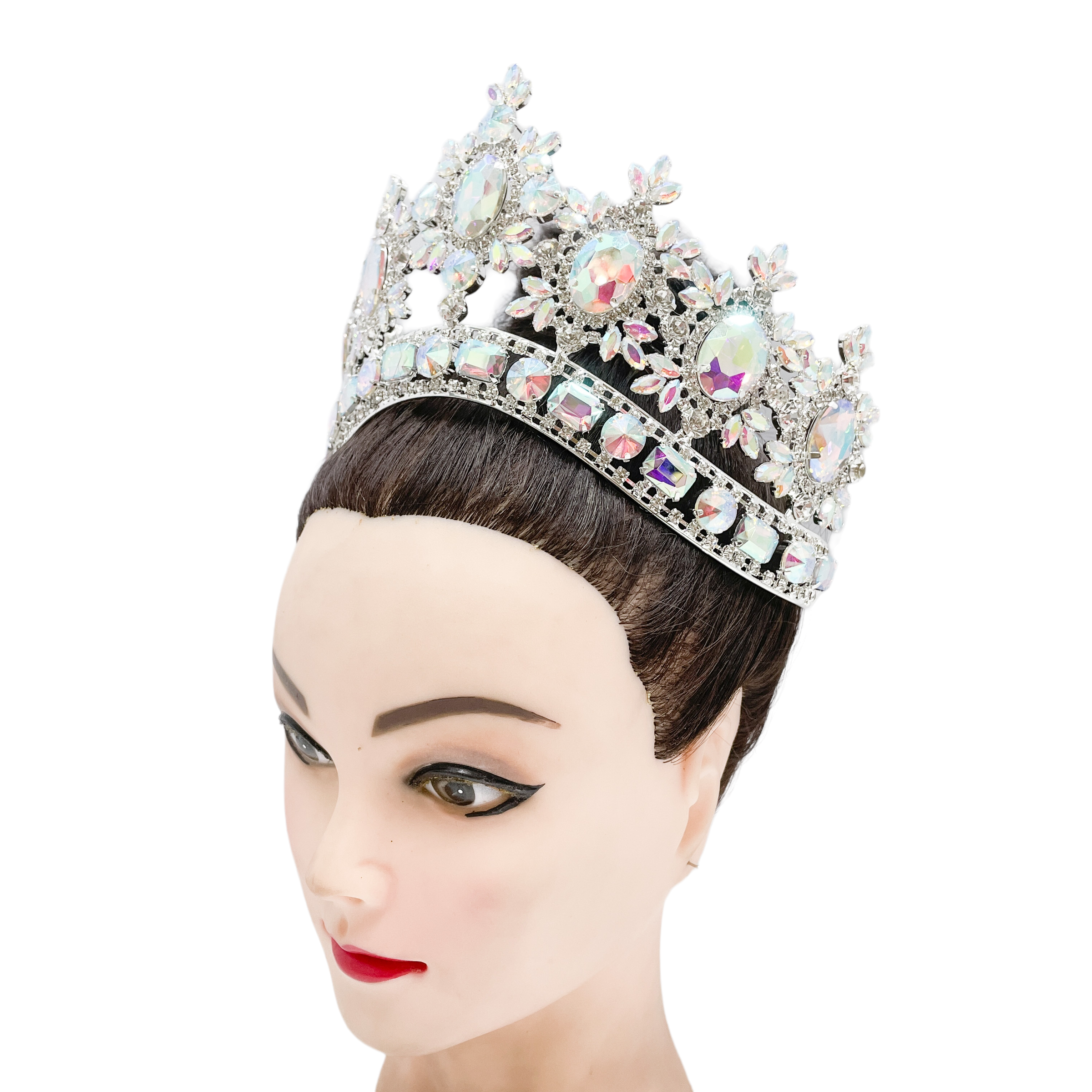 (พร้อมส่งจากไทย) มงกุฏ 100 สีรุ้ง มงกุฎนางงาม มงกุฎเพชร มงกุฎประกวด สินค้าพร้อมส่ง ไม่ต้องรอนาน งานพรีเมี่ยม