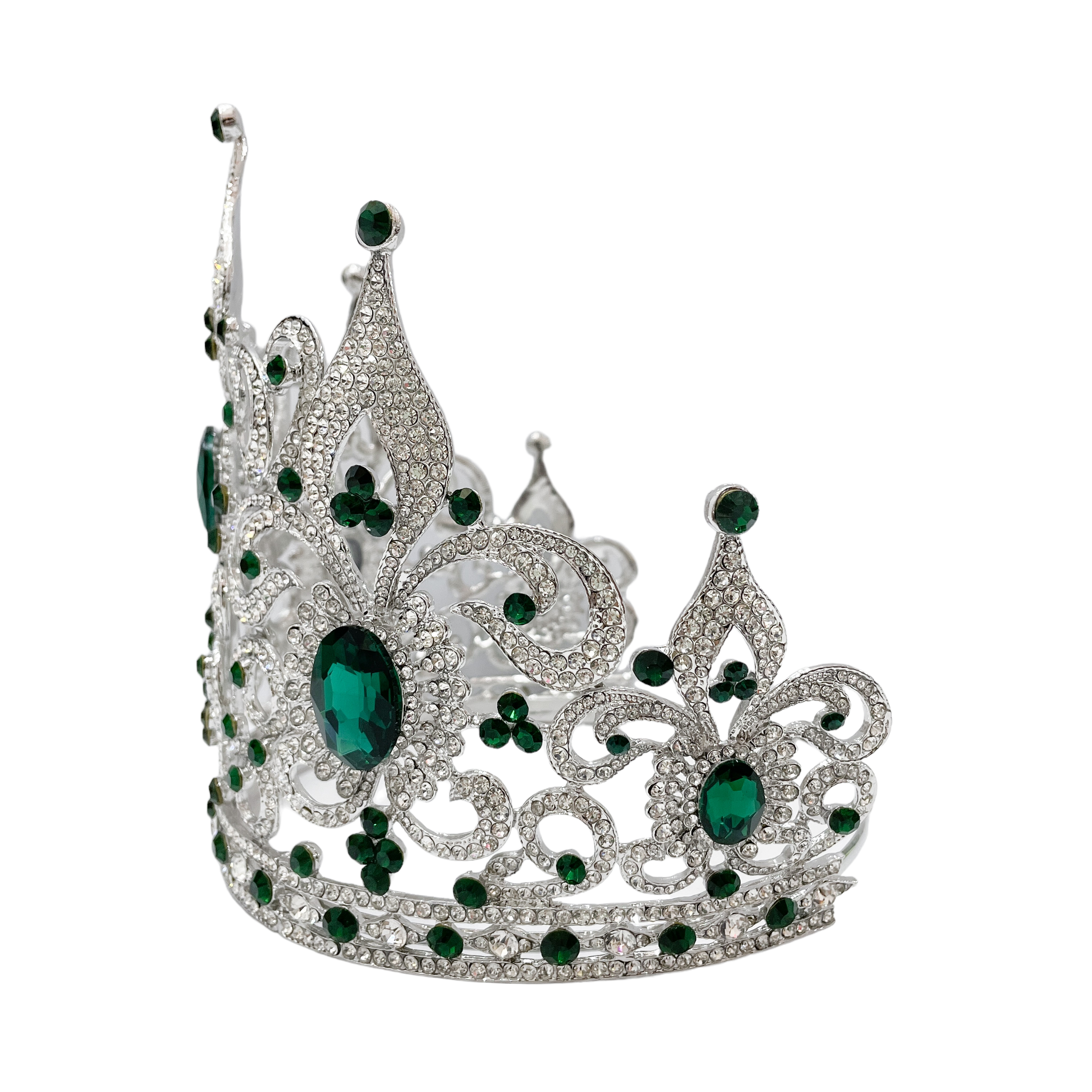 (พร้อมส่งจากไทย) มงกุฏ 102 สีเขียว มงกุฎนางงาม มงกุฎเพชร มงกุฎประกวด สินค้าพร้อมส่ง ไม่ต้องรอนาน งานพรีเมี่ยม