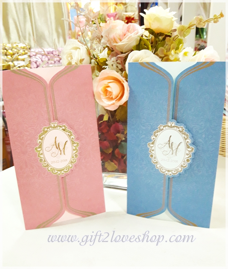 การ์ดแต่งงานแบบสองพับ