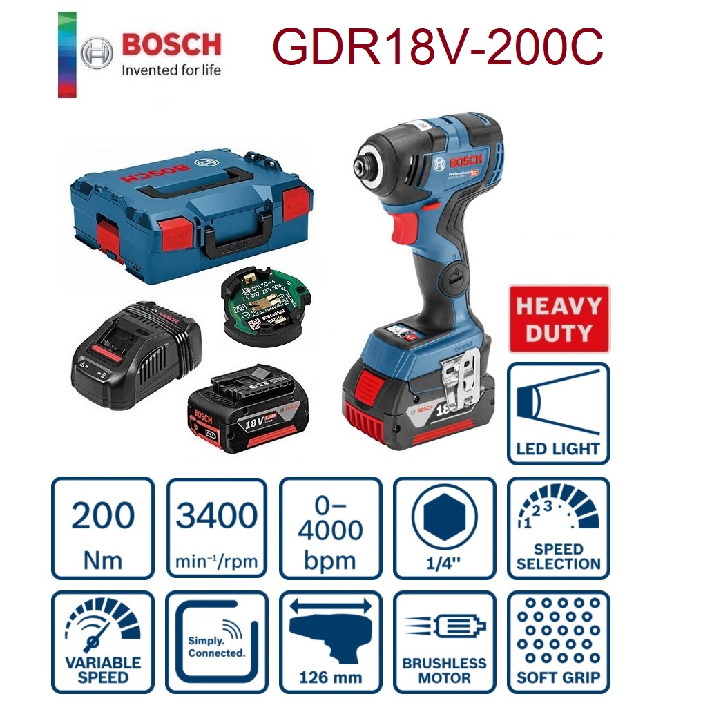 ไขควงกระแทก GDR18V-200C BOSCH