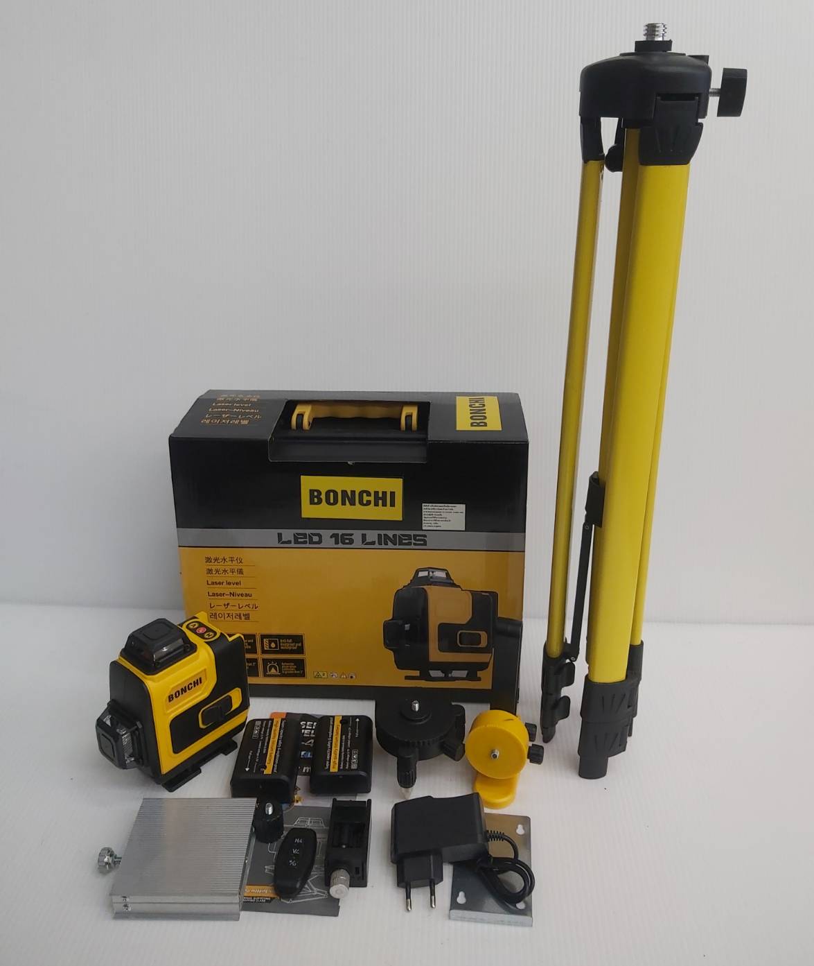 เลเซอร์ระดับ16เส้น แสงเขียว WD-16 BONCHI พร้อมขาตั้ง