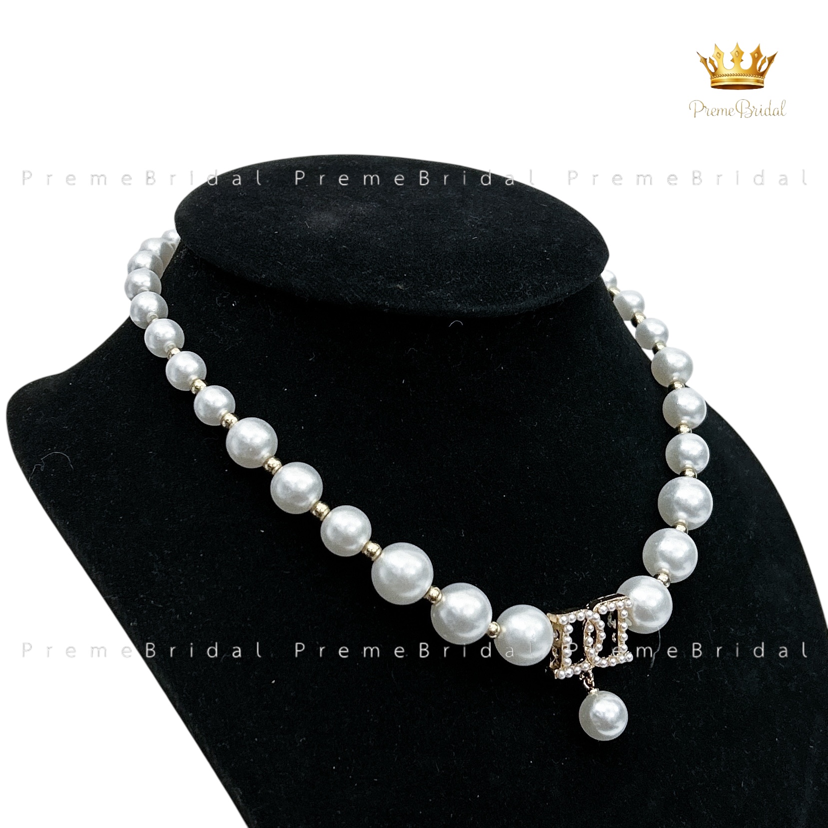D&D Pearl Necklace | สร้อยคอไข่มุกดีไซน์หรู อะไหล่ทองพรีเมี่ยม พร้อมส่งจากไทย 🇹🇭