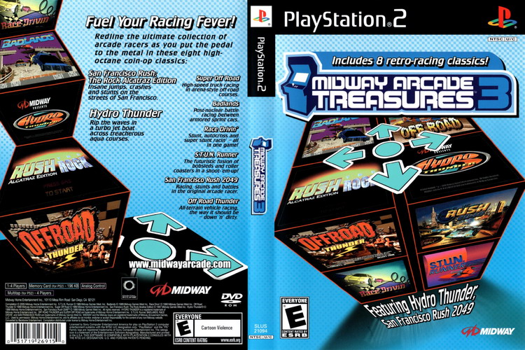 MIDWAY ARCADE TREASURES 3 [US : DVD5 1 Disc]