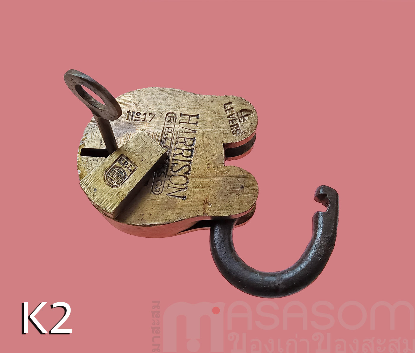 กุญแจทองเหลืองโบราณ