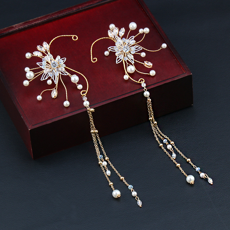 (พร้อมส่ง) Ear Cuff 018 จรหู จอนหู ได้ทั้งคู่ เกี่ยวใบหู ใส่สวยๆ สวยงาม ทำจากโลหะสีทอง