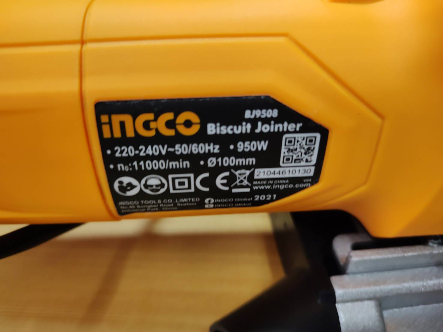 เครื่องเจาะแผ่นบิสกิต BJ9508 INGCO