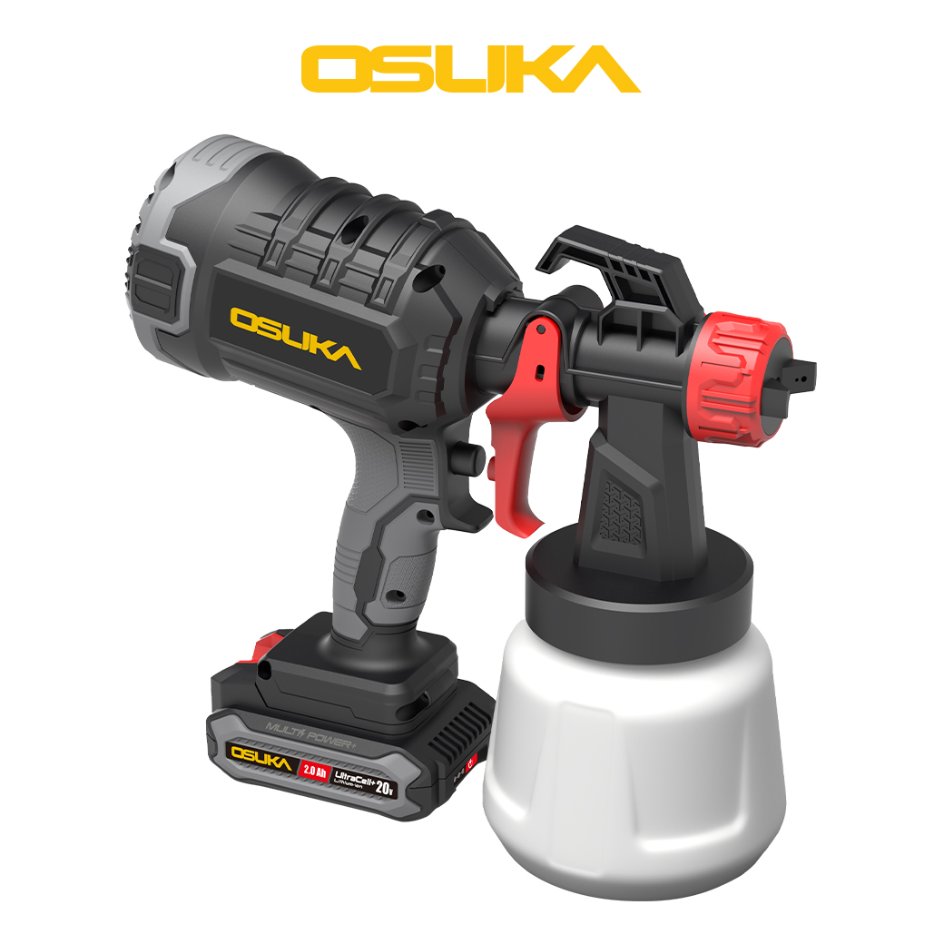 SET A : กาพ่นสีไร้สาย 20V OCSG776+แบต 20V 2.0Ah OCB-202 OSUKA