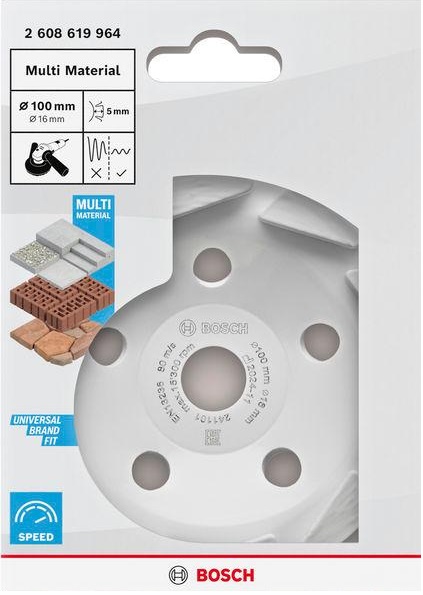 ถ้วยขัดเพชร 4นิ้ว BOSCH 2608619964