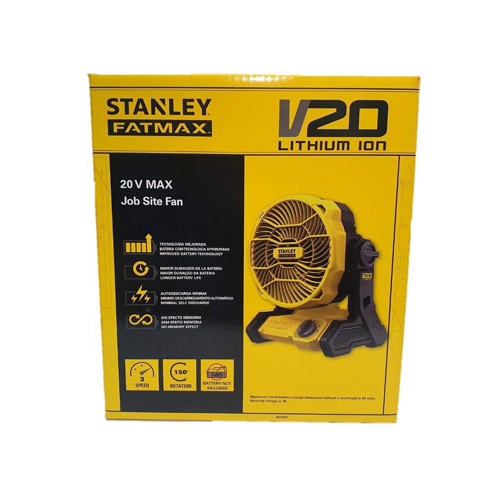 พัดลมไร้สาย20V SCF001-B1 STANLEY