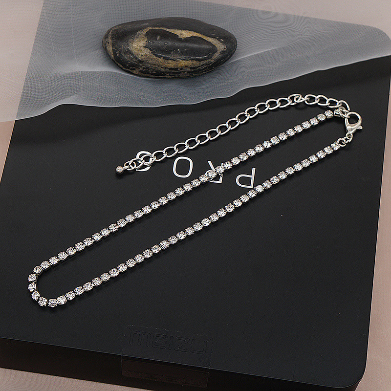 (พร้อมส่ง) โชคเกอร์ 019 สีเงิน โชกเกอร์ สร้อยคอแพชั่น งานเกรด QC มาแล้ว ส่งเร็ว