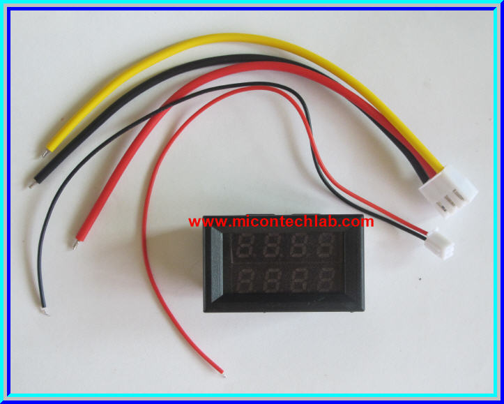 1x Digital DC Voltmeter Ammeter (DC 0-100V, 0-10Amp) module