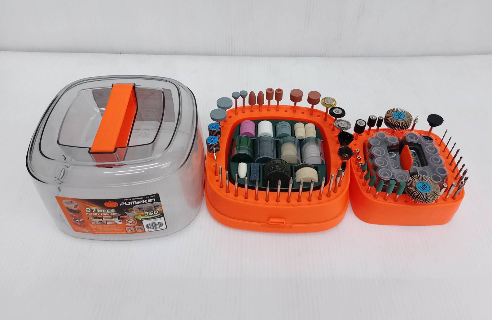 ชุดอุปกรณ์เครื่องมือเจียร 276ชิ้น/ชุด แกน 3มม. PTT-RT276D3 PUMPKIN 16149
