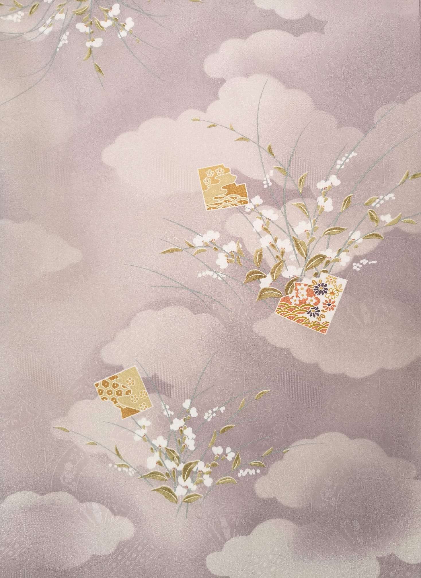 ชุดกิโมโนสีม่วงอ่อน ลาย03