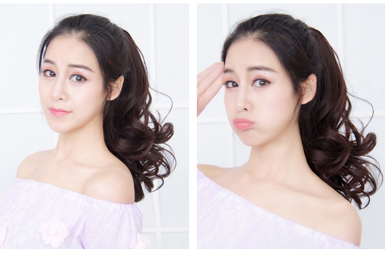 (พร้อมส่ง) 152 วิกผมหางม้า Ponytail ยาว 35 cm (แบบหนีบ)