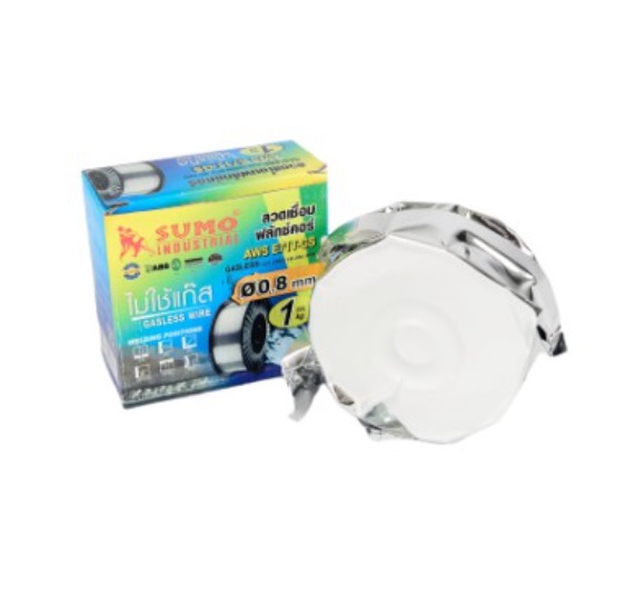 ลวดเชื่อมฟลักซ์คอร์ 0.8mm. 1Kg. E71T-GS SUMO