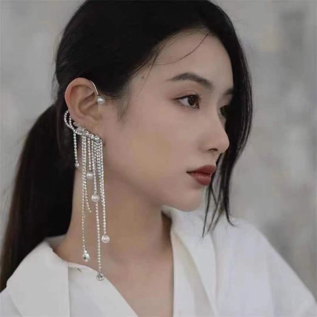 (พร้อมส่ง) EarCuff 008 ใส่ข้างขวา เจาะหู งานจริงสวยมาก ไม่มีผิดหวัง ร้านคนไทย คุยง่าย ส่งเร็ว