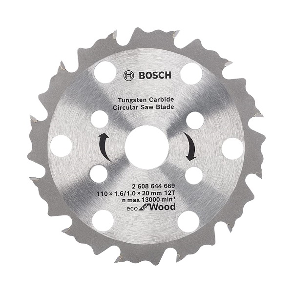 ใบเลื่อยวงเดือน4"x12T BOSCH 2608644669 ใบเลื่อยวงเดือนตัดไม้