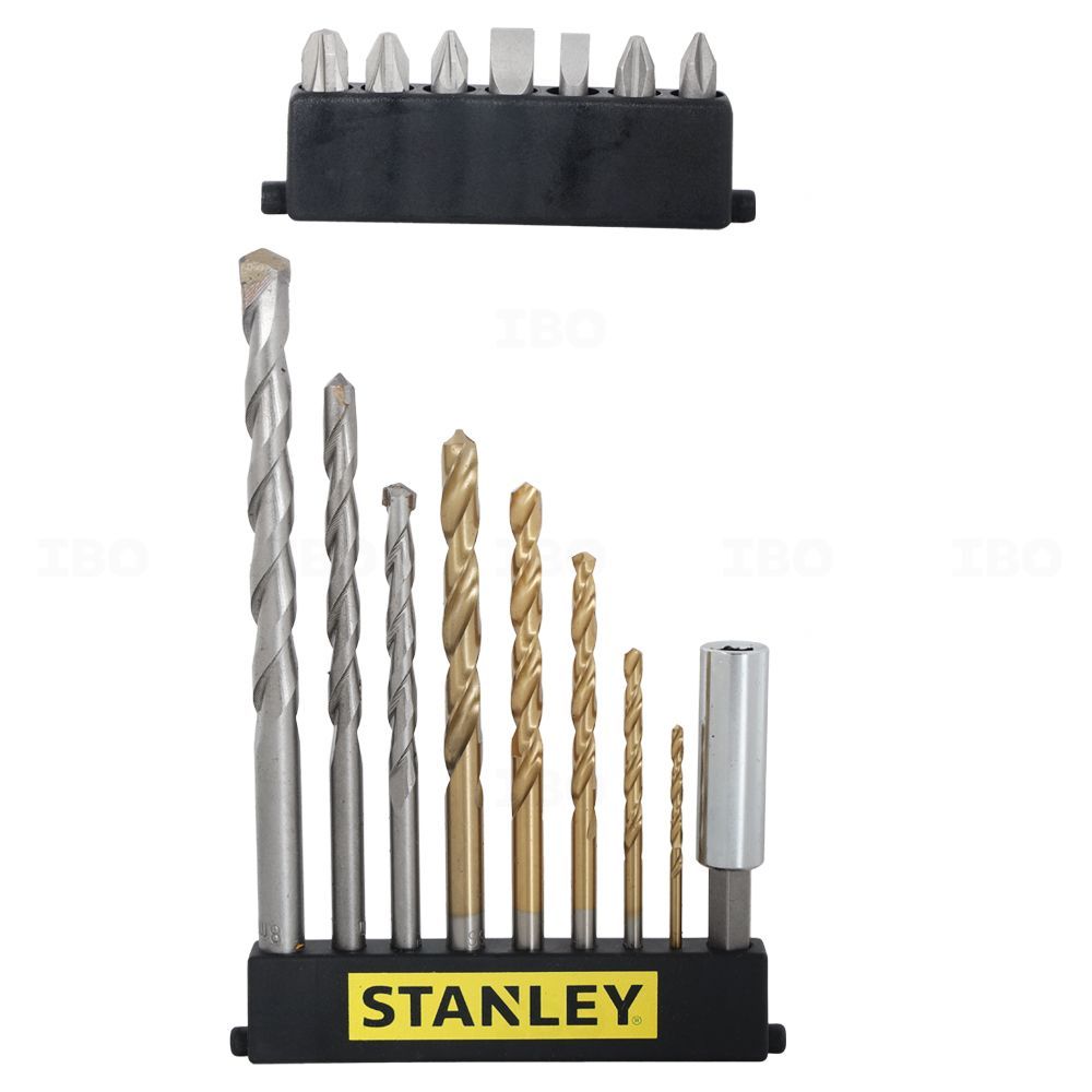 STANLEY ชุดดอกสว่านไทเทเนียม และ อุปกรณ์เสริม 16 ชิ้นสำหรับสว่าน รุ่น STA7221-XJ