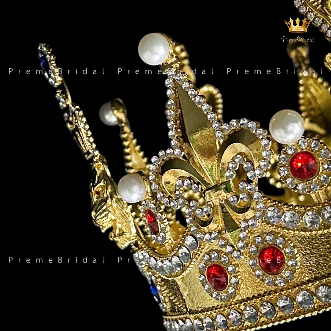 (พร้อมส่ง) มงกุฏผู้ชาย 107 สีทอง งานเจ้าชาย งานพระราชา การประกวด สินค้าพร้อมส่ง ไม่ต้องรอนาน งานพรีเมี่ยม ส่งด่วนจาก จ.อุบลราชธานี