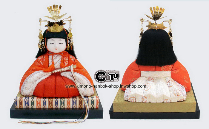 Set.ตุ๊กตาฮินะเด็กคู่+ฉาก(M)