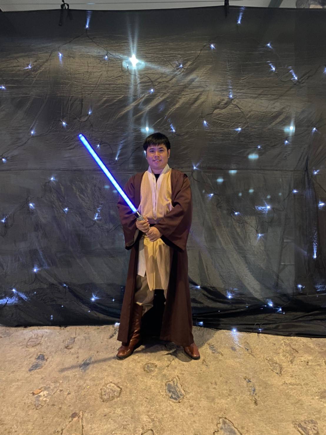 ชุดเจไดหญิง สีครีม น้ำตาล