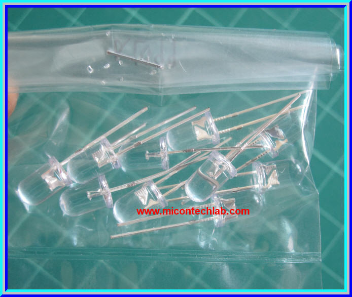 10x แอลอีดี LED 5 มม. สีเขียว หลอดใส ชุปเปอร์ไบร์