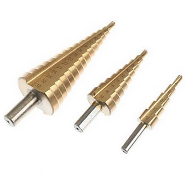 ดอกสเต็ป3ชิ้น WORKZONE ก้านกลม 4-32mm.