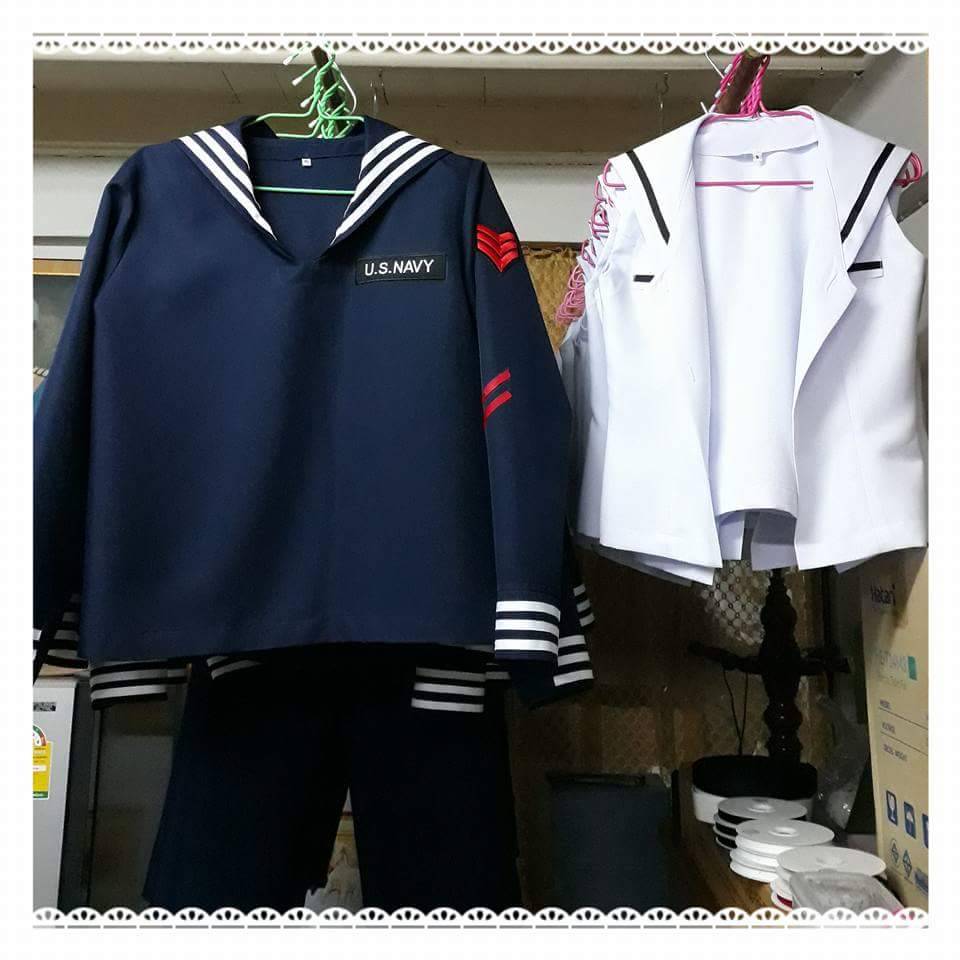 ชุดทหารเรือกะลาสี / US Navy / ทหารเรืออเมริกา / ชุดกะลาสีเรือ / ชุดทหารเรือ /ุ ชุดอาชีพ / ชุดอาชีพในฝัน