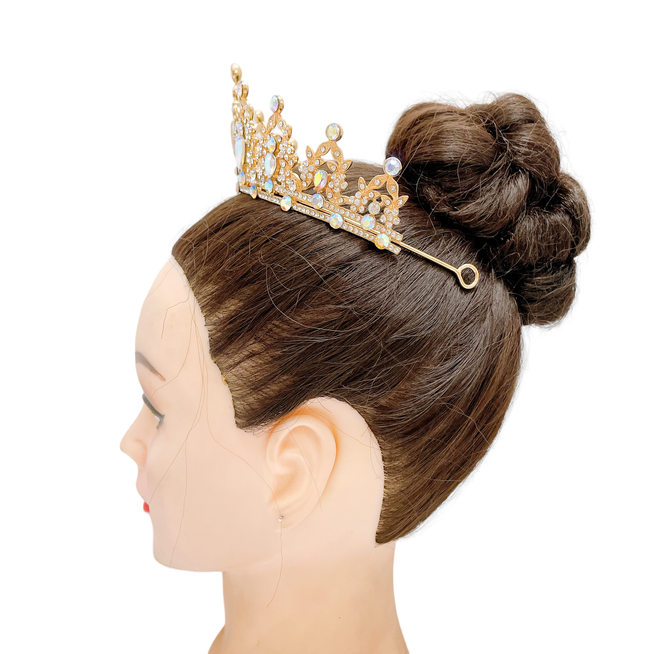 (พร้อมส่ง) เทียร่า 146 สีรุ้ง-ทอง งานสวย ปราณีต QCเพชรทุกเม็ด สินค้าพร้อมส่งจากไทย