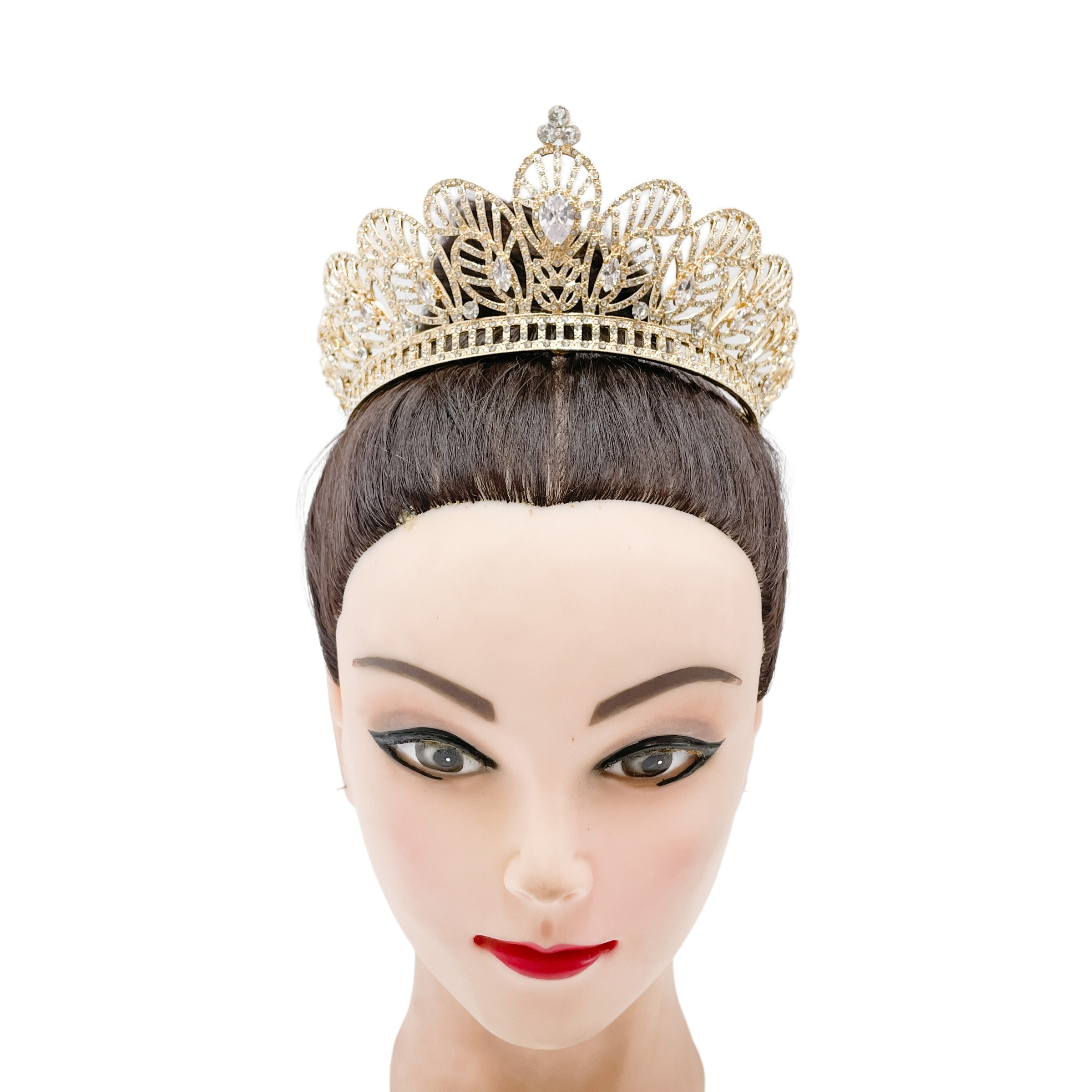 (พร้อมส่งจากไทย) มงกุฏ 099 สีทอง มงกุฎนางงาม มงกุฎเพชร มงกุฎประกวด สินค้าพร้อมส่ง ไม่ต้องรอนาน งานพรีเมี่ยม