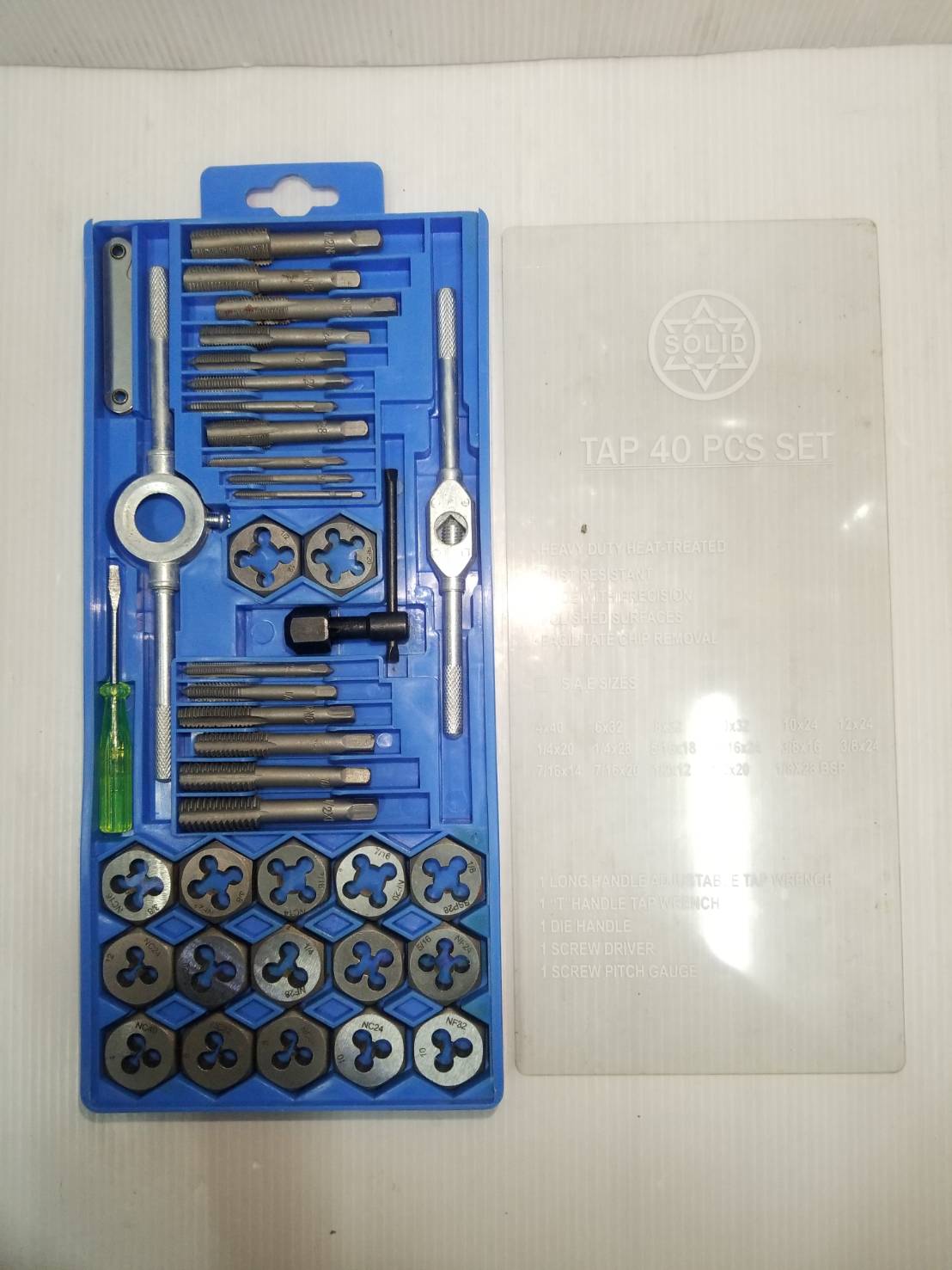 ชุดต๊าปเกลียว 40 ตัวชุด TAP40I SOLID (หุน)