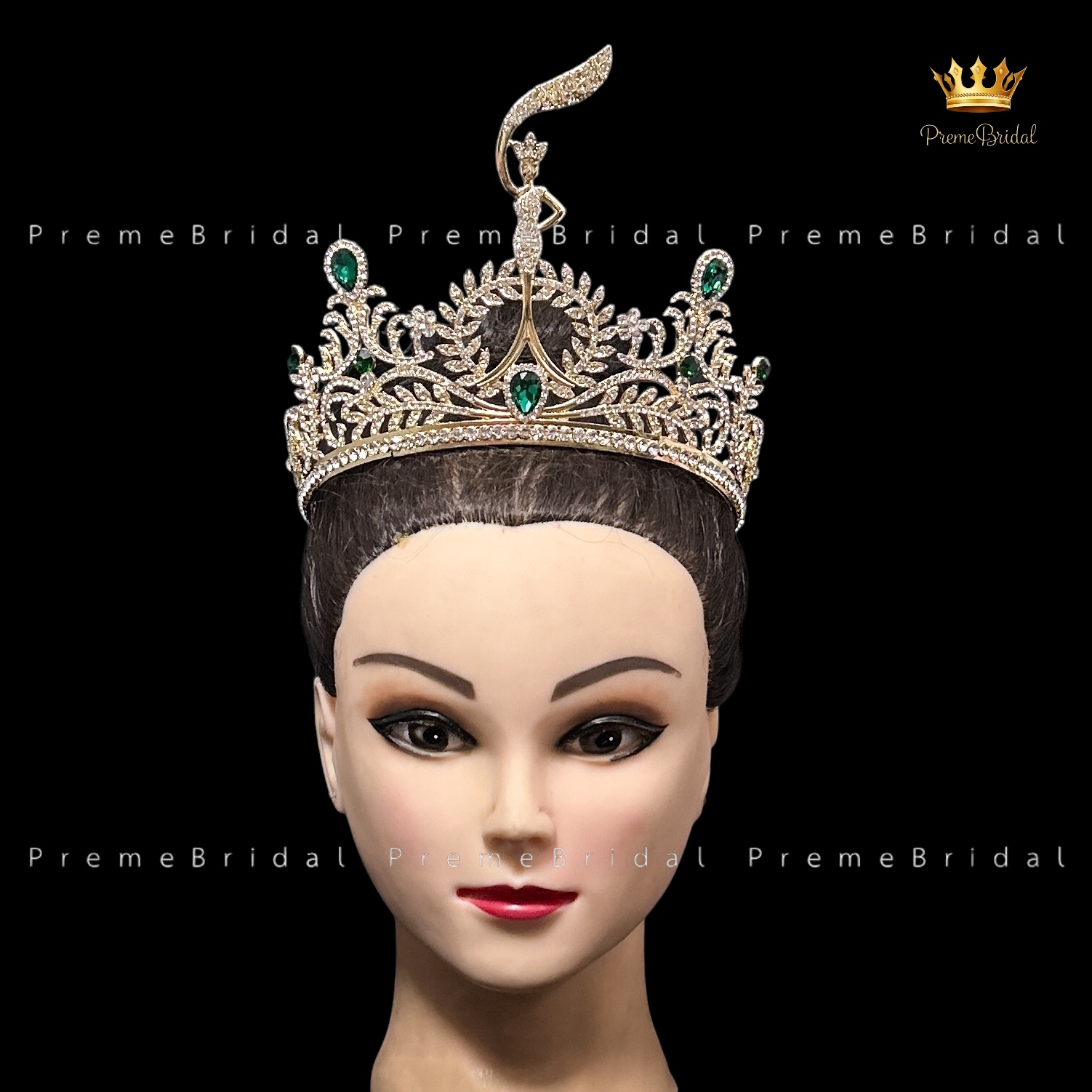 (พร้อมส่ง) เทียร่า 426 มงกุฎเพชรมิสแกรนด์ ครึ่งหัว งานสวย ปราณีต QCเพชรทุกเม็ด สินค้าพร้อมส่งจากไทย